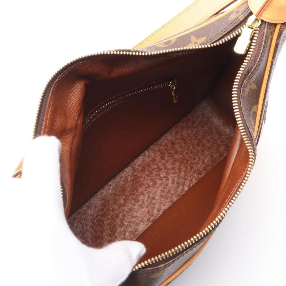Louis Vuitton Shoulder Boulogne Canvas Brown Bag Leather Monogram